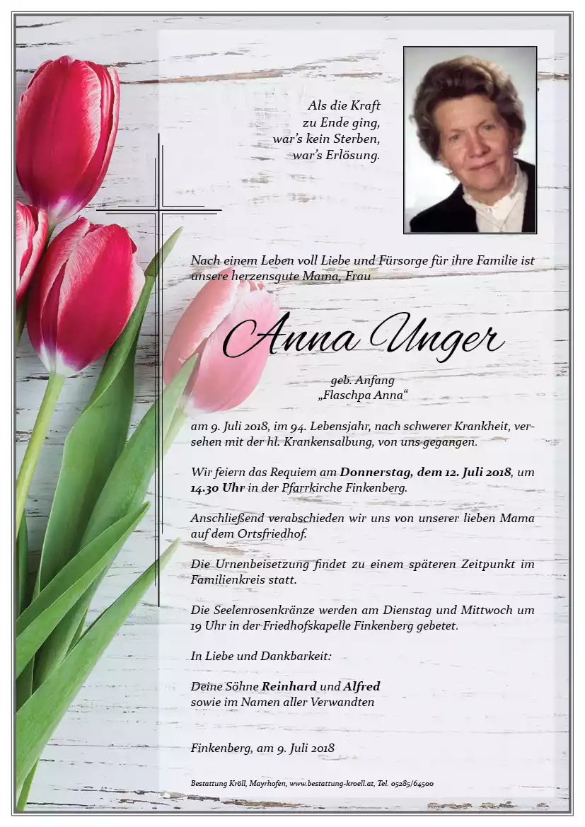 Parte von Anna Unger